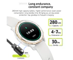 Smartwatch with Step Tracking Heart Rate Blood Oxygen Sensor 1.27" IPS TFT - White