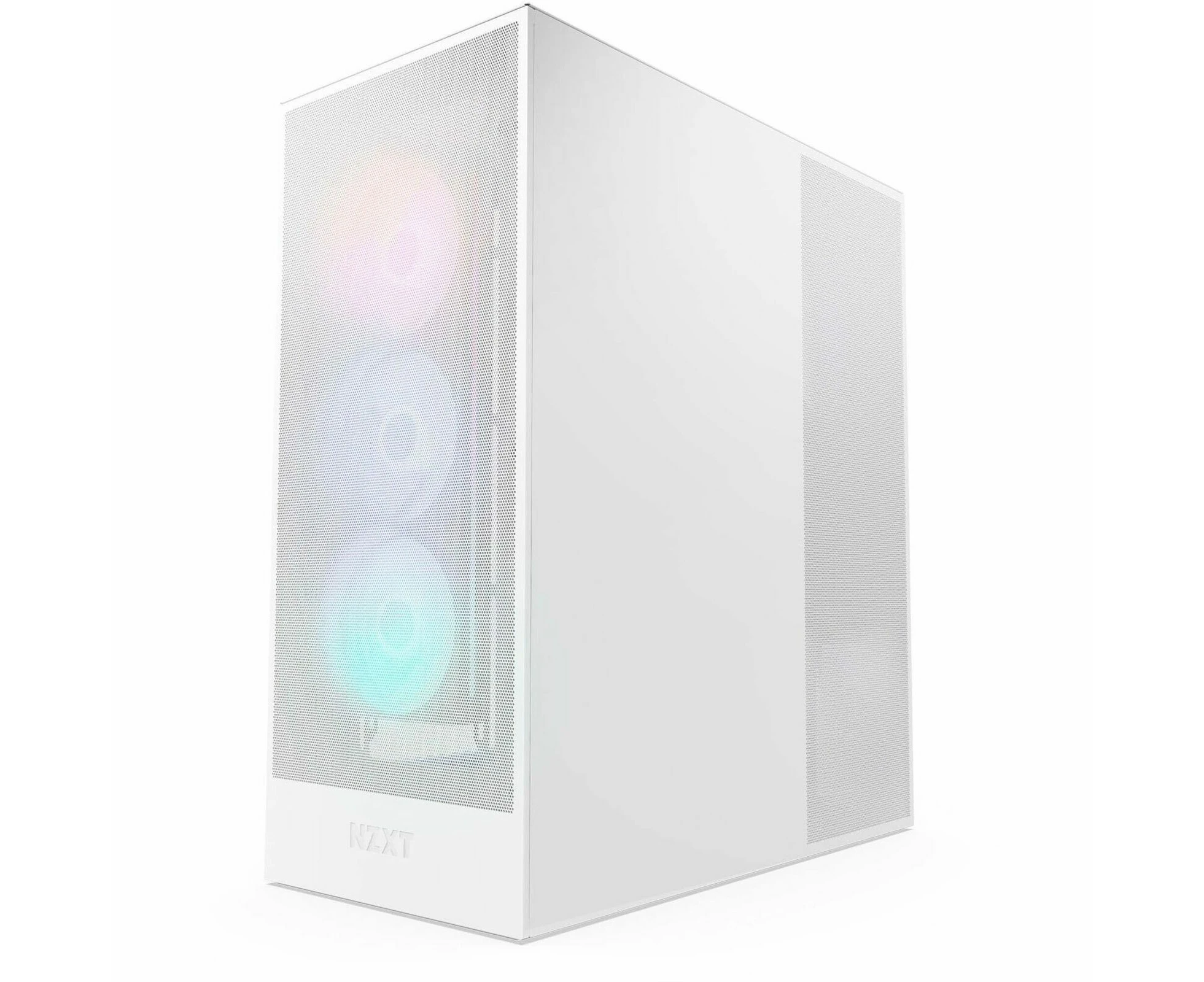 NZXT H7 Flow CM-H72FW-R1 Computer Case - ATX Motherboard Supported - Mid-tower - Galvanized Cold Rolled Steel (SGCC), Tempered Glass - Matte White -