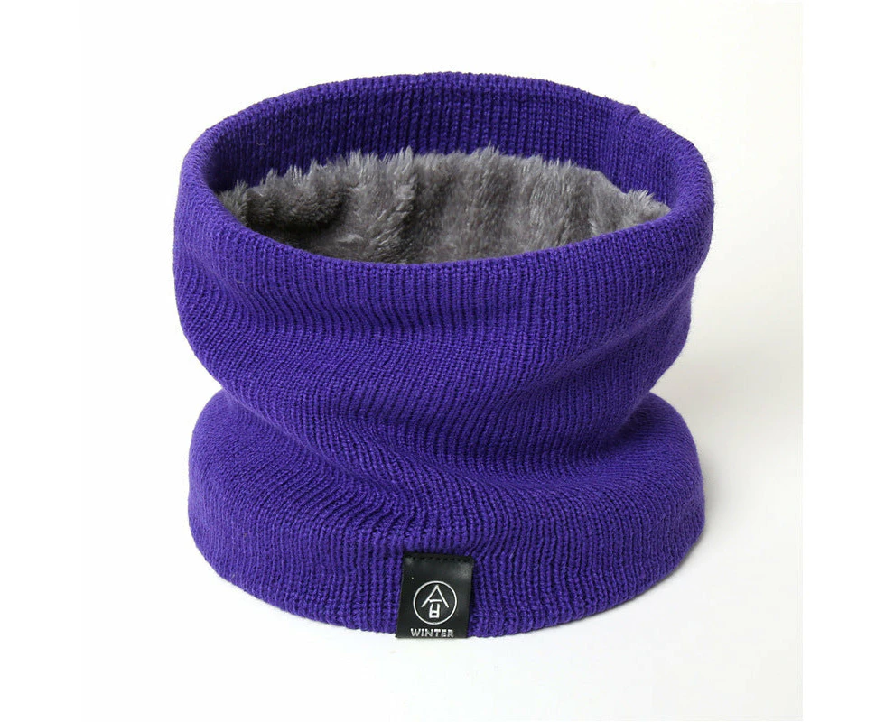 Women Men Winter Thermal Scarf Scarves Neck Warm Blue