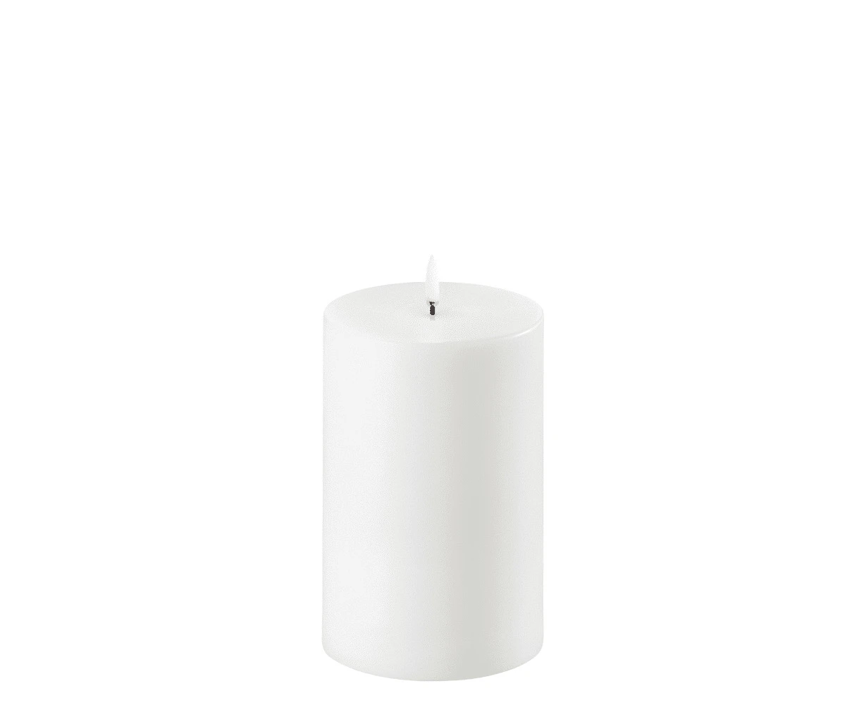 Uyuni Lighting Pillar Flameless Candle 10.1 x 15.2cm - Nordic White NW-C10115