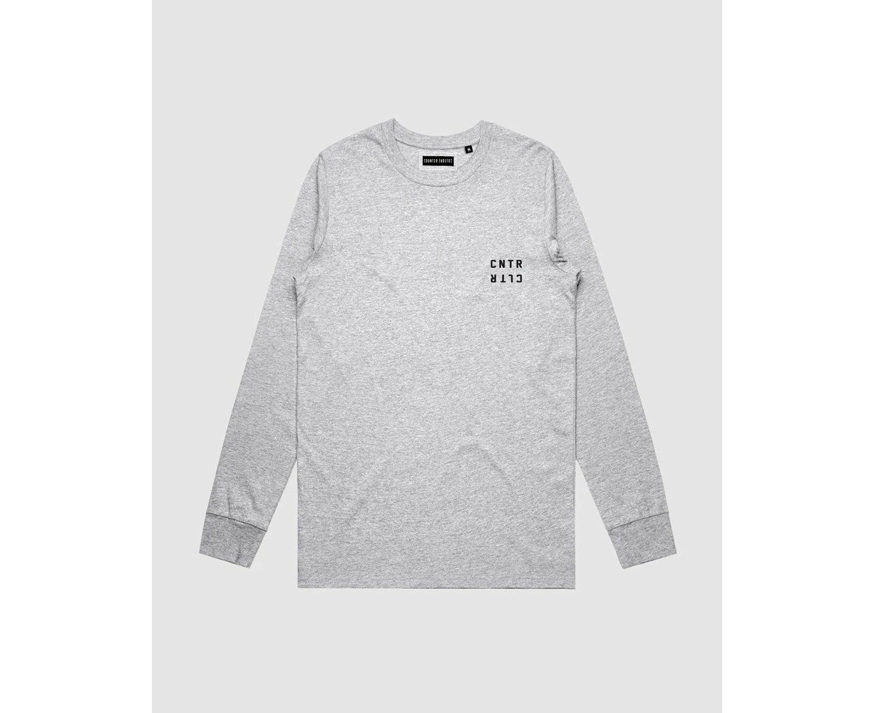 Counter Culture Youth Streetwear Fashion Geo Long Sleeve - Youth - Marle Grey