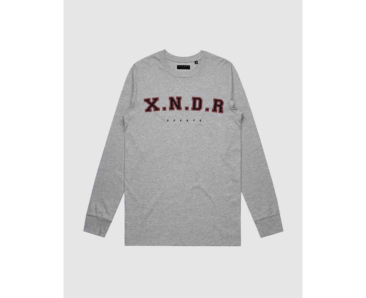 Xander Youth Heritage Fashion Varsity Long Sleeve - Youth - Marle Grey