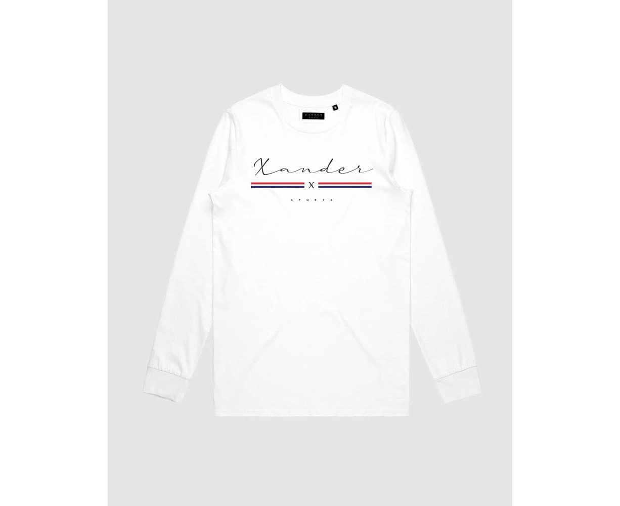 Xander Youth Heritage Fashion Grid Long Sleeve - Youth - White