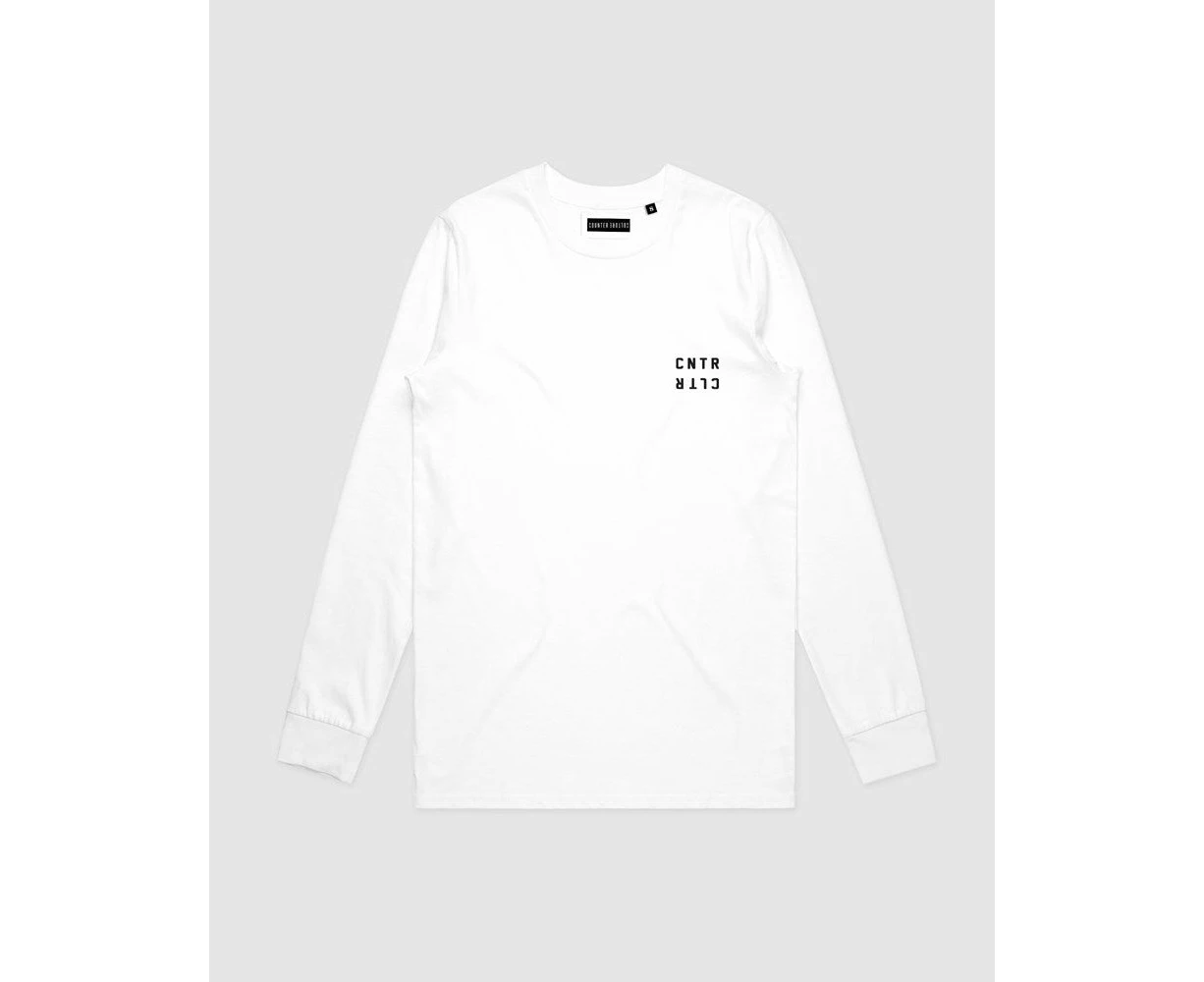 Counter Culture Youth Streetwear Fashion Geo Long Sleeve - Youth - White