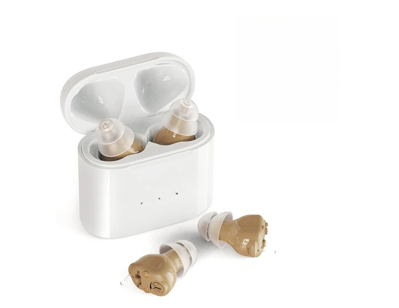 Rechargeable Hearing Aid for Elderly In-Ear Mini Sound Amplifier Invisible Hearing Aids Sound Collector