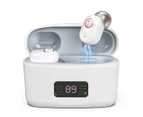 In-ear Low-noise Hearing Aids USB Charging Digital Display Sound Collector-White