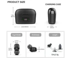 In-ear Low-noise Hearing Aids USB Charging Digital Display Sound Collector-Black