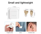 Rechargeable Hearing Aid for Elderly In-Ear Mini Sound Amplifier Invisible Hearing Aids Sound Collector