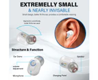 In-ear Low-noise Hearing Aids USB Charging Digital Display Sound Collector-White