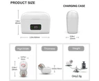 In-ear Low-noise Hearing Aids USB Charging Digital Display Sound Collector-White