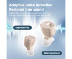 Elderly Hearing Aid Digital Display Sound Collector Magnetic Charging Hearing Amplifier-Beige