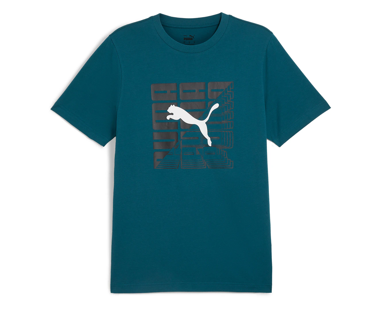 Puma Men's Graphics Wording Tee / T-Shirt / Tshirt - Cold Green