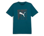 Puma Men's Graphics Wording Tee / T-Shirt / Tshirt - Cold Green