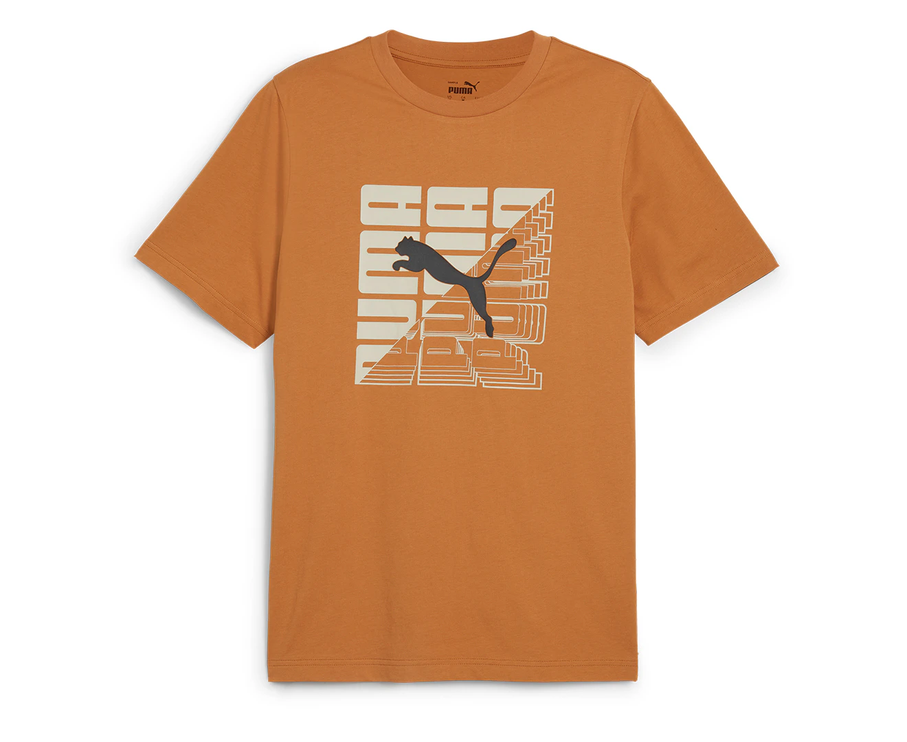 Puma Men's Graphics Wording Tee / T-Shirt / Tshirt - Caramel Latte