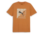 Puma Men's Graphics Wording Tee / T-Shirt / Tshirt - Caramel Latte