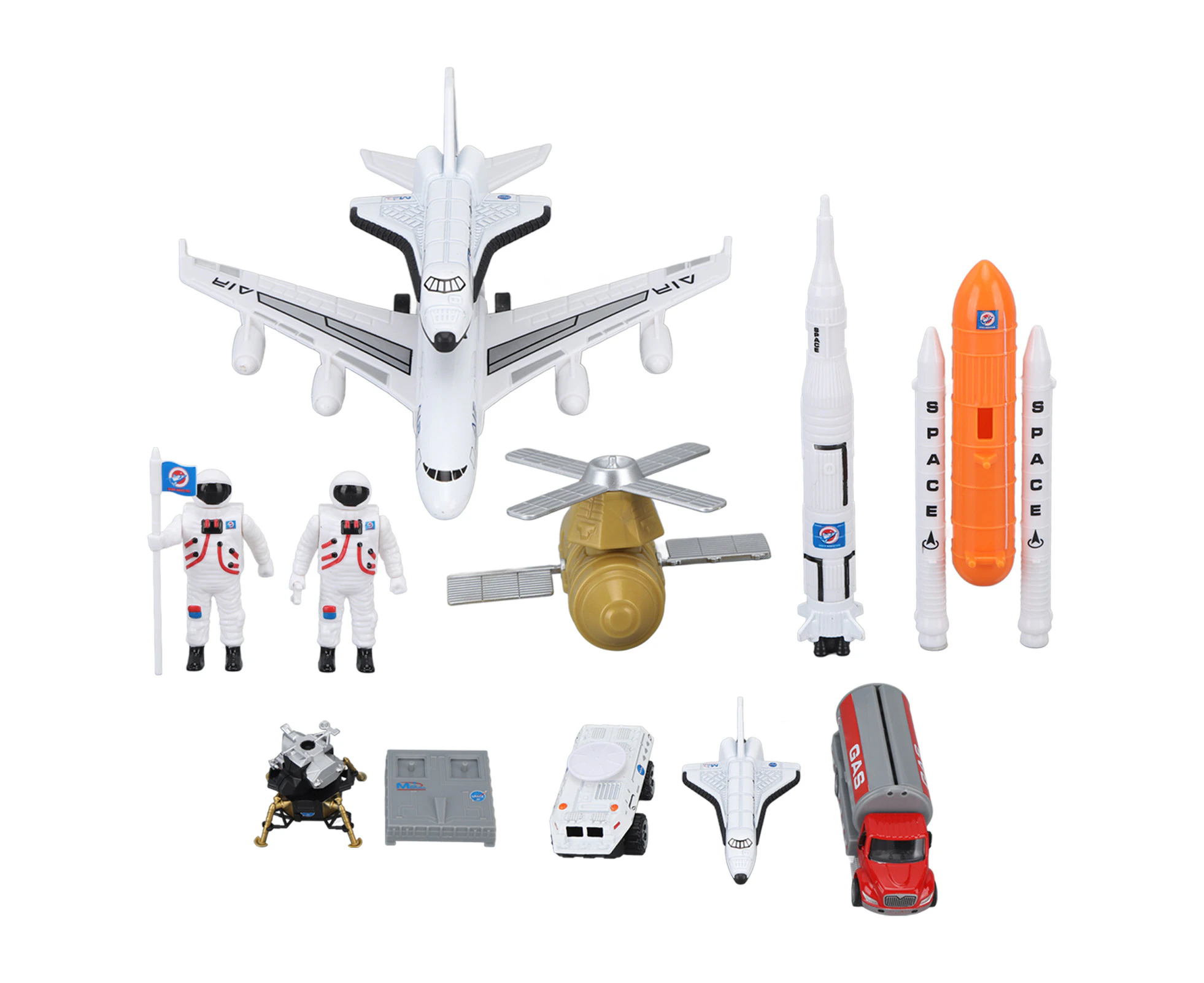 Space Shuttle Toy Smooth Edges Realistic Scale Educational Spatial Imagination Alloy Rocket Ship Set for Kids Children Aircraft and Rocket Suit