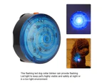 Waterproof LED Dog Pendant Clip-On Collar Light for Pets, Safety Night Walking, Blue