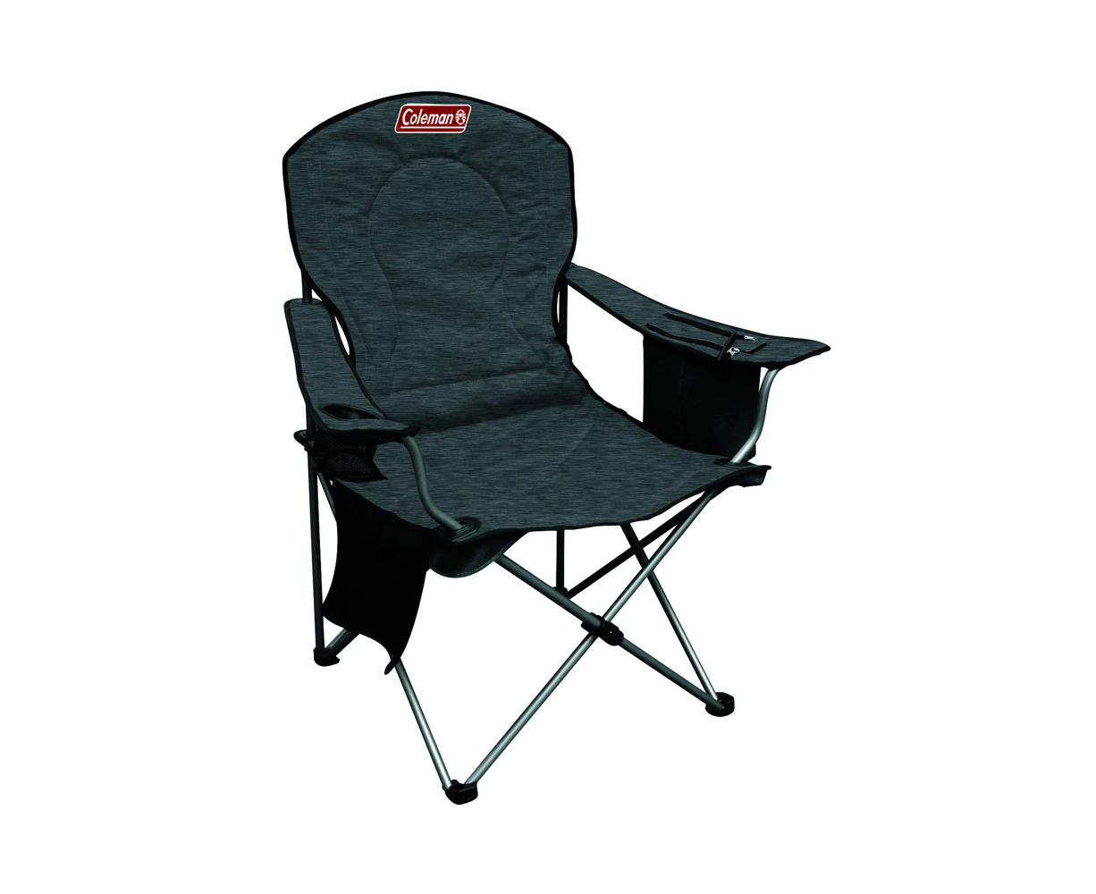 Coleman Chair Quad Deluxe Cooler Heather Wide Camping Outdoor Accessories