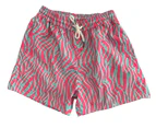 MENS BOARDIES - PINK & BLUE ZEBRA