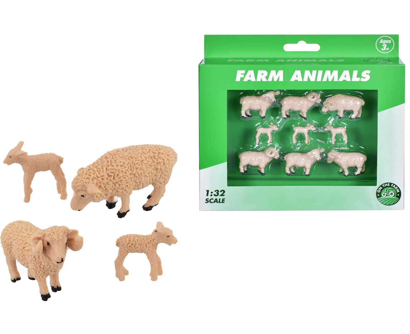 Farm Animals Sheep/Lamb Collection 9pcs 1:32sc