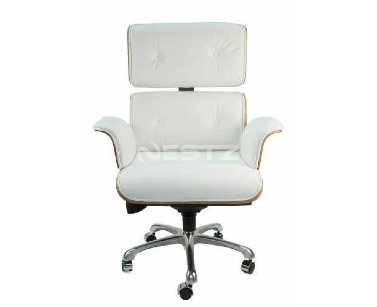 Eames Replica Executive Manager Luxury Office Work Chair Rose Wood - White