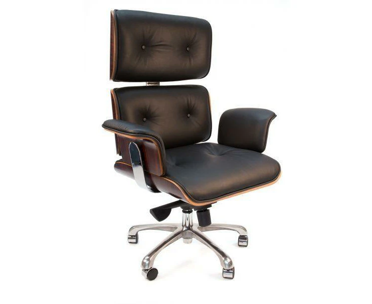 Eames Replica Executive Manager Luxury Office Work Chair Rose Wood - Black