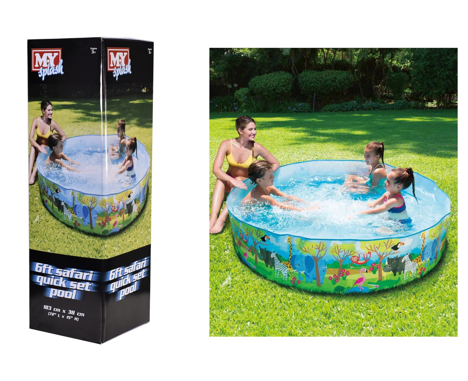 6ft Safari Quick Set Pool