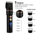 Electric Hair Clipper Rechargeable Hair Trimmer Titanium Ceramic Blade Salon For Men Hair Cutting Barber Machine LCD Display