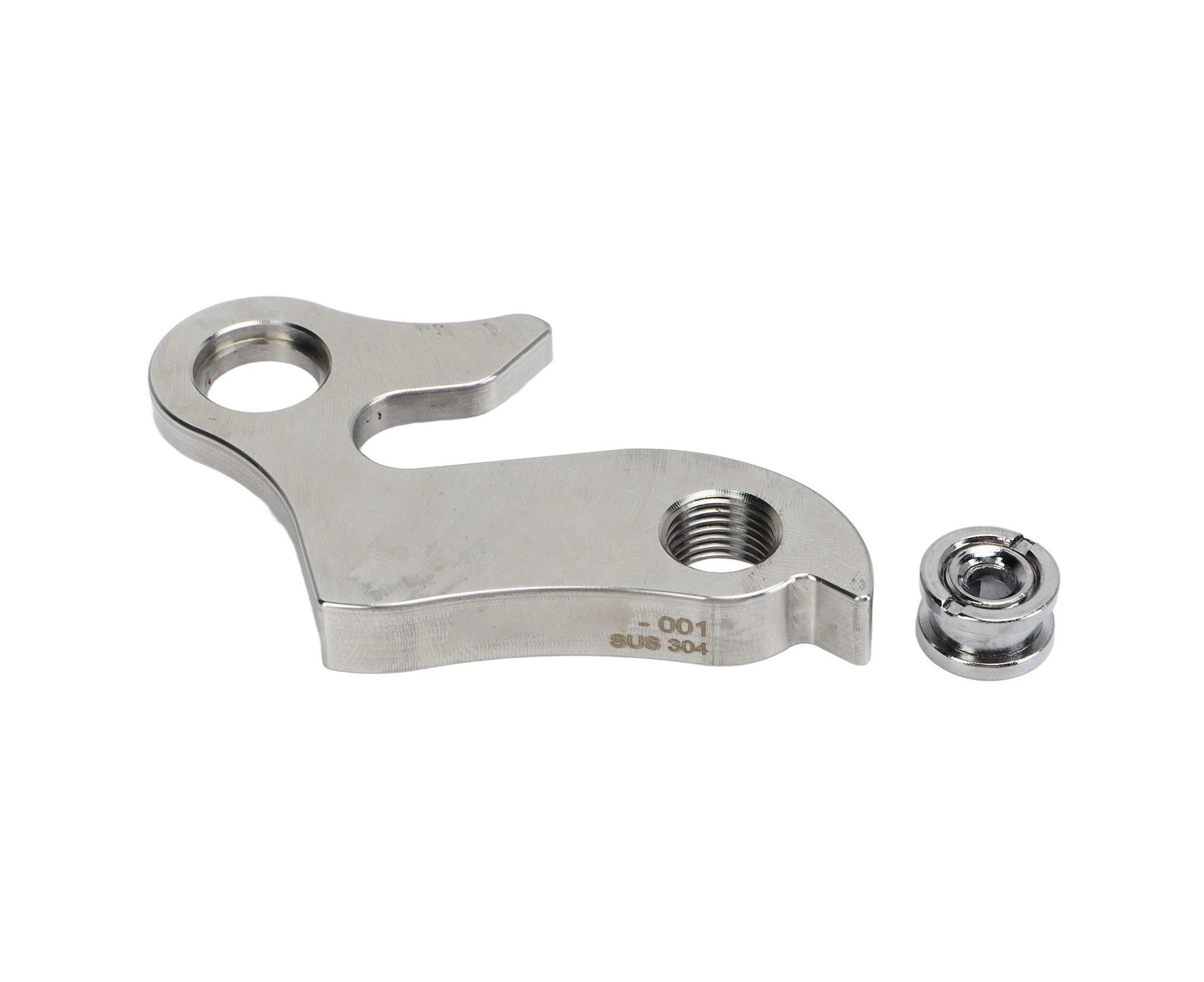 Bike Tail Hook with Screw Stainless Steel Bike Rear Derailleur Hanger for Mountain Road Bikes