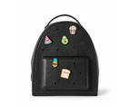 Mini Backpack with Charms, Black - Anko