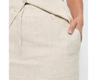 European Linen Utility Mini Skirt - Lily Loves