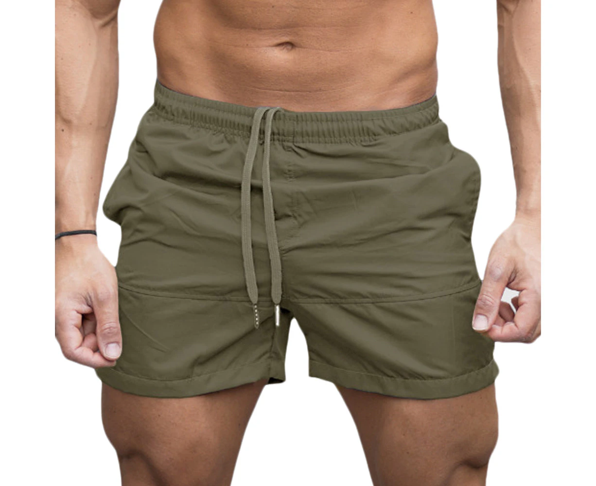 Men Sports Training Shorts Elastic Waist Summer Activewear Bottoms Short Pants