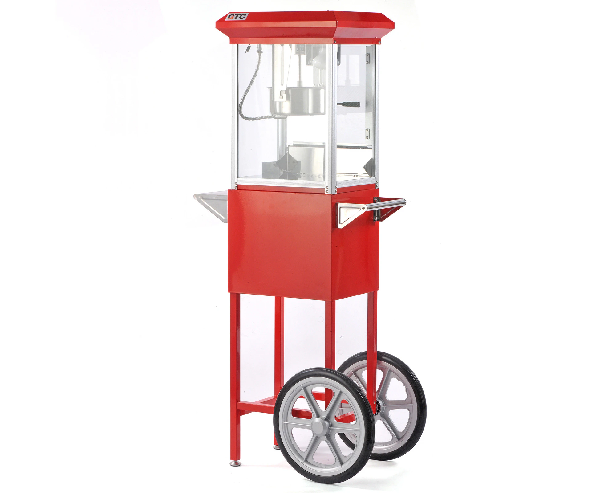 6Oz Popcorn Machine Maker on the wheeled Cart Deck Warmer