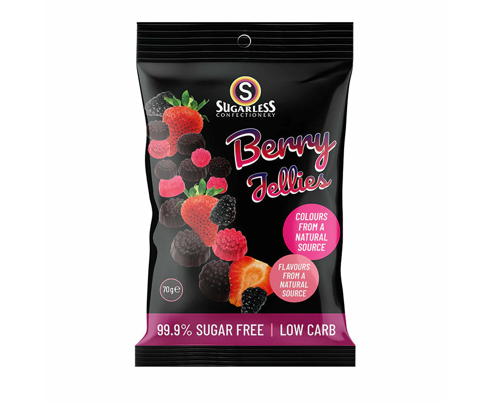 Sugarless Confectionery Berry Mix Jellies 70g