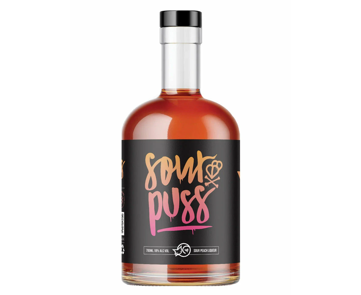 Sour Puss Sour Peach Blended Liqueur 700ml