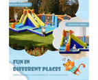 Coswtay 5 IN 1 Inflatable Water Slide Park Kids Jumping Castle Soccer Zone w/Blower