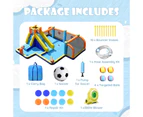 Coswtay 5 IN 1 Inflatable Water Slide Park Kids Jumping Castle Soccer Zone w/Blower