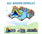 Coswtay 5 IN 1 Inflatable Water Slide Park Kids Jumping Castle Soccer Zone w/Blower