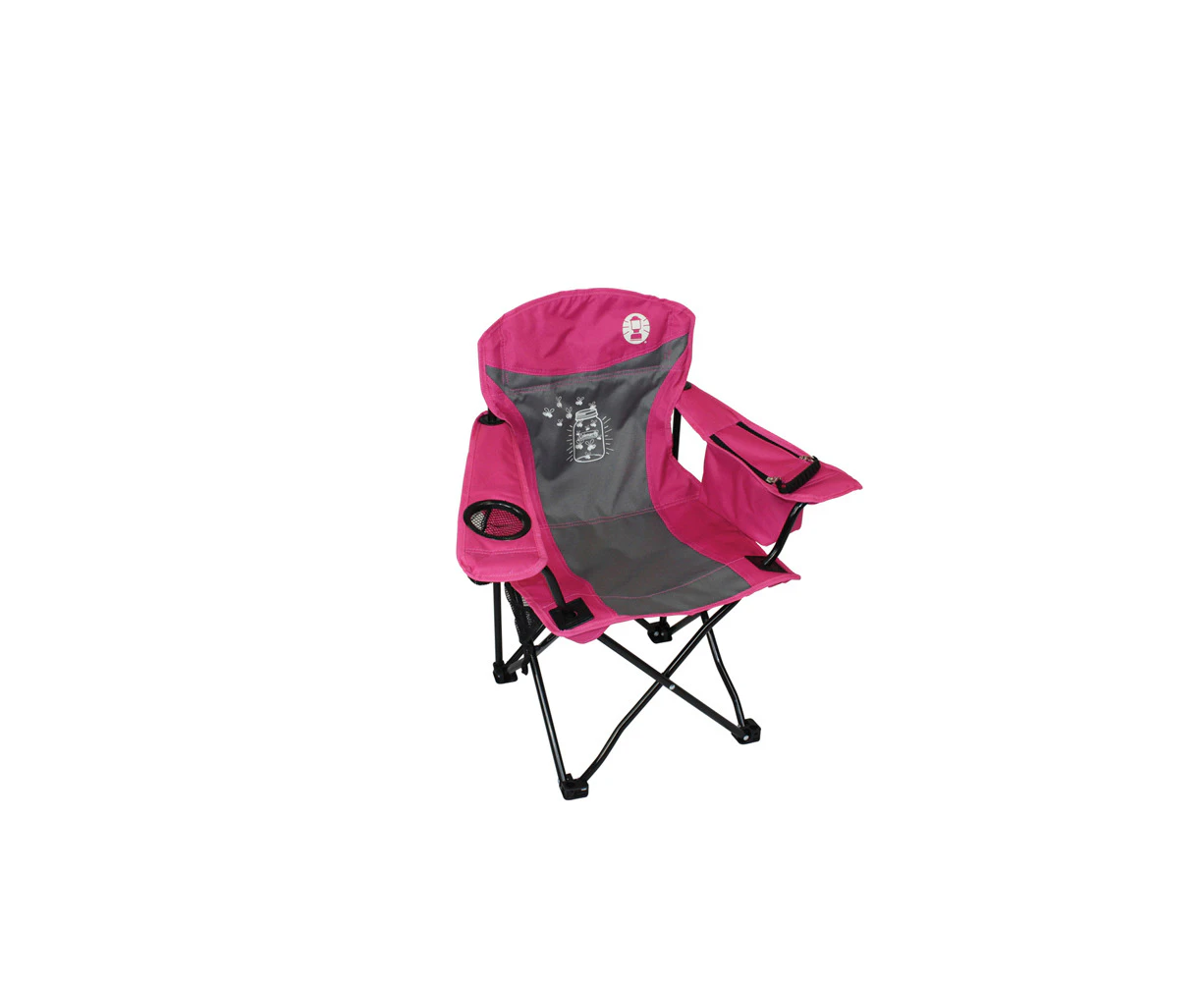 Coleman Chair Quad Kids Fyrefly Illumi-Bug Pink Camping Outdoor Equipment