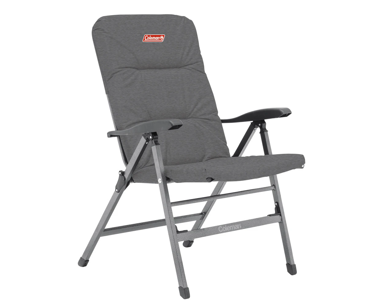 Coleman Chair Flat Fold Pioneer Heather Wide Camping Outdoor Accessories