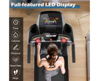 Costway Folding Treadmill Electric Walking Running Machine Home Fitness Exercise Equipment w/LED Display/20 Preset Programs