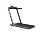 Costway Electric Treadmill w/Dual LED Display/APP/Remote Control, 12kmh/2.25HP Home Gym Walking Pad 120kg Capacity, Black