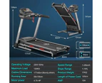 Costway Folding Treadmill Electric Walking Running Machine Home Fitness Exercise Equipment w/LED Display/20 Preset Programs