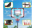 Costway 2.1m Basketball Hoop Stand System Adjustable Outdoor Basketball Ring w/Wheels &  & Tripod Base