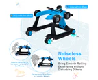 Costway 4in1  Walker Stroller Folding  Push Walkers Ride on Toy Car Activity Music  Gift Blue