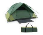 Costway 2-Person Portable Tent Easy to Install Tent Camping Hiking  Green