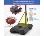 Costway 2.1m Basketball Hoop Stand System Adjustable Outdoor Basketball Ring w/Wheels &  & Tripod Base