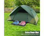 Costway 2-Person Portable Tent Easy to Install Tent Camping Hiking  Green