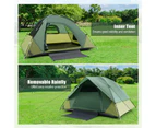 Costway 2-Person Portable Tent Easy to Install Tent Camping Hiking  Green