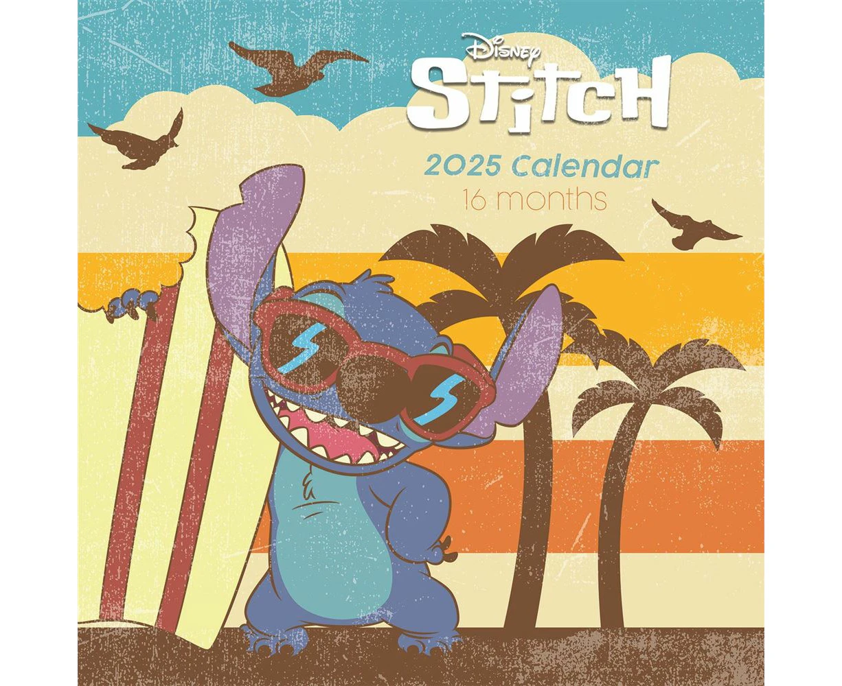 Impact Disney Stitch 2025 Square Wall Calendar